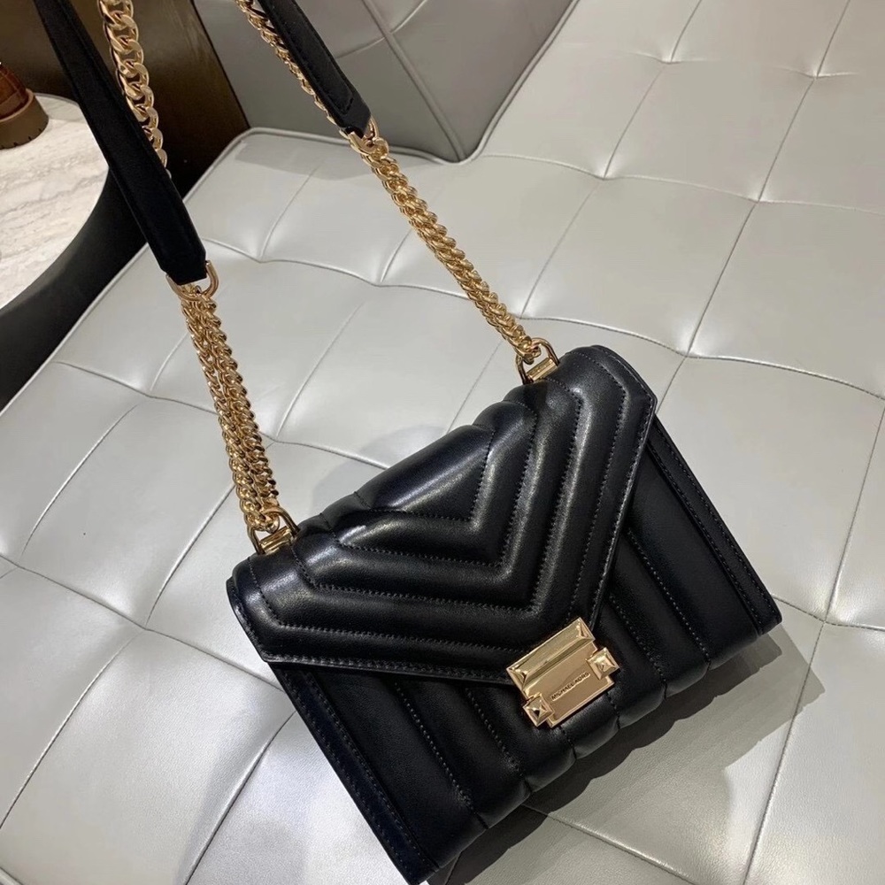 NWT Michael Kors Whitney Black crossbody handbag small